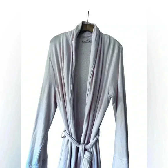 Magnolia Sleep Robe  Blush Pink Soft Robe Tie Front - Picture 3 of 13